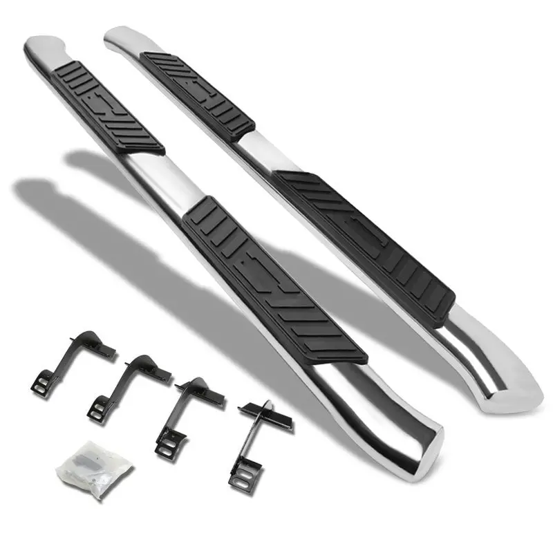 (Oval Tubular Metal) Running Board Nerf Bar For 15+ Ford F-150/17+ F-250 F-350 Super Duty [Extended Cab] 1