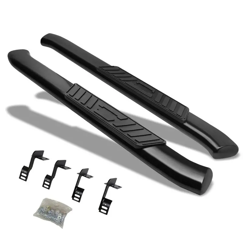 (Oval Tubular Black) Running Board Nerf Bar For 99-16 Ford F-250/350/450/550 Super Duty (Phn131) [Standard Cab] 1