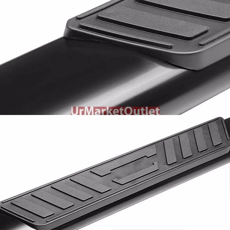(Straight Oval Black) Running Board Nerf Bar For 04-14 Ford F-150 (P221 11Th, P415 12Th Gen) [Extended Cab] 1