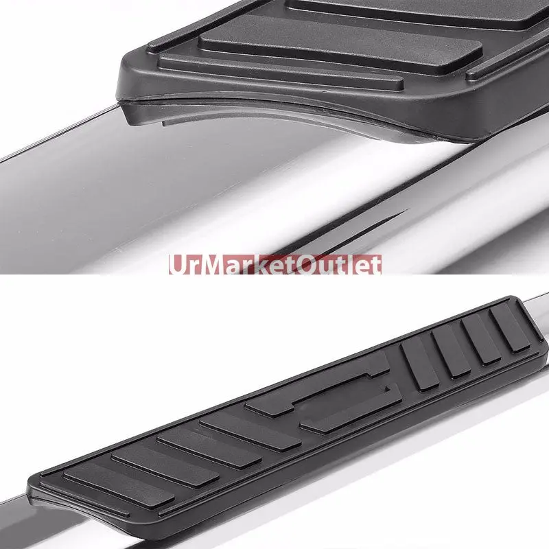 (Straight Oval Metal) Running Board Nerf Bar For 04-08 Ford F-150 (P221)/06-08 Lincoln Mark Lt [Crew Cab] 1
