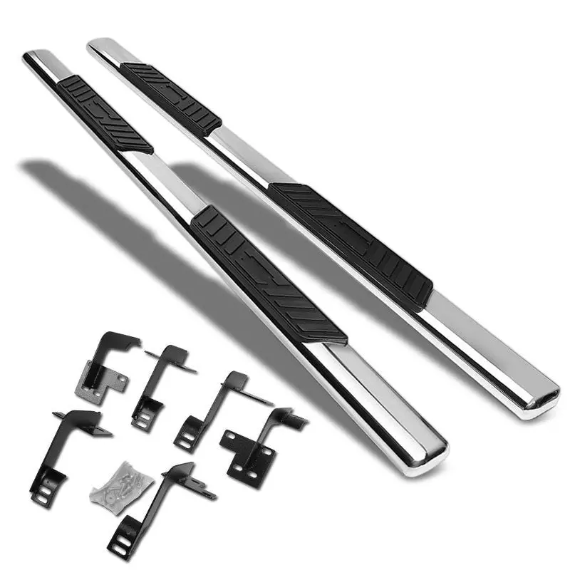 (Straight Oval Metal) Running Board Nerf Bar For 19+ Ram 1500 (Dt 5Th Gen) [Crew Cab] 1