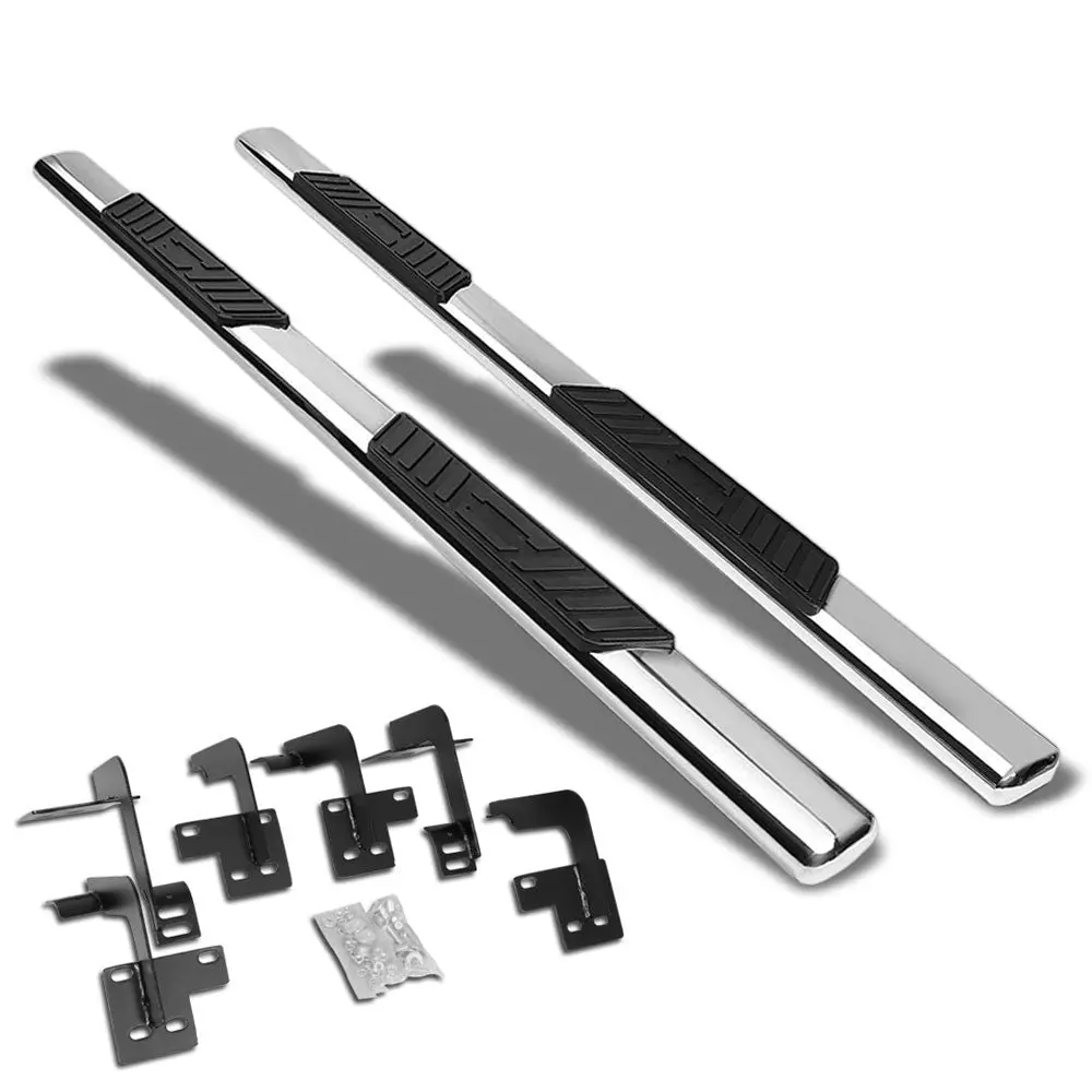(Straight Oval Metal) Running Board Nerf Bar For 19+ Ram 1500 (Dt 5Th Gen) [Extended Cab] 1