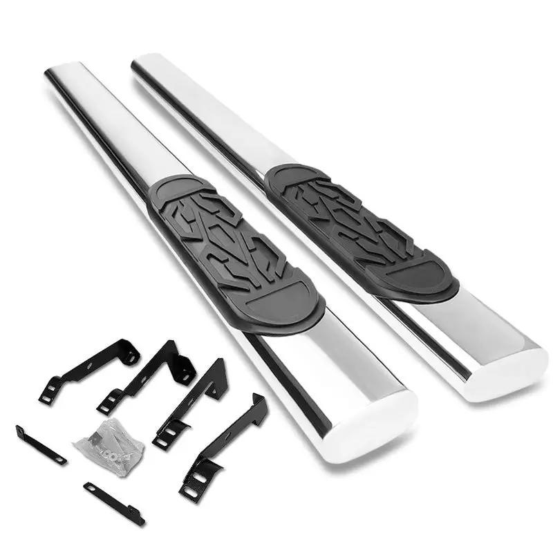(Straight Oval Tubular Metal) Running Board Nerf Bar For Dodge 02-08 Ram 1500/03-09 Ram 2500 3500 [Standard Cab] 1