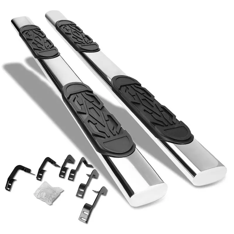 (Straight Oval Tubular Metal) Running Board Nerf Bar For 09-18 Ram 1500/19+ Ram 1500 Classic [Extended Cab] 1