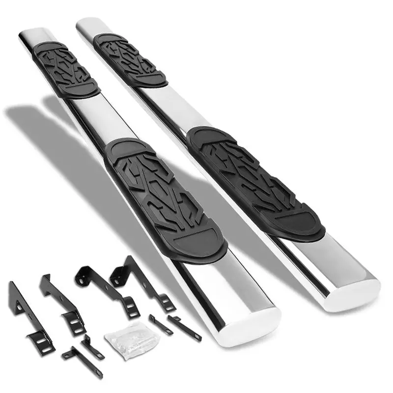 (Straight Oval Tubular Metal) Running Board Nerf Bar For Dodge 02-08 Ram 1500/03-09 Ram 2500 3500 [Extended Cab] 1
