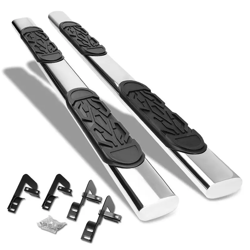 (Straight Oval Tubular Metal) Running Board Nerf Bar For 01-03 Ford F-150 (Pn-96 10Th Gen) [Crew Cab] 1