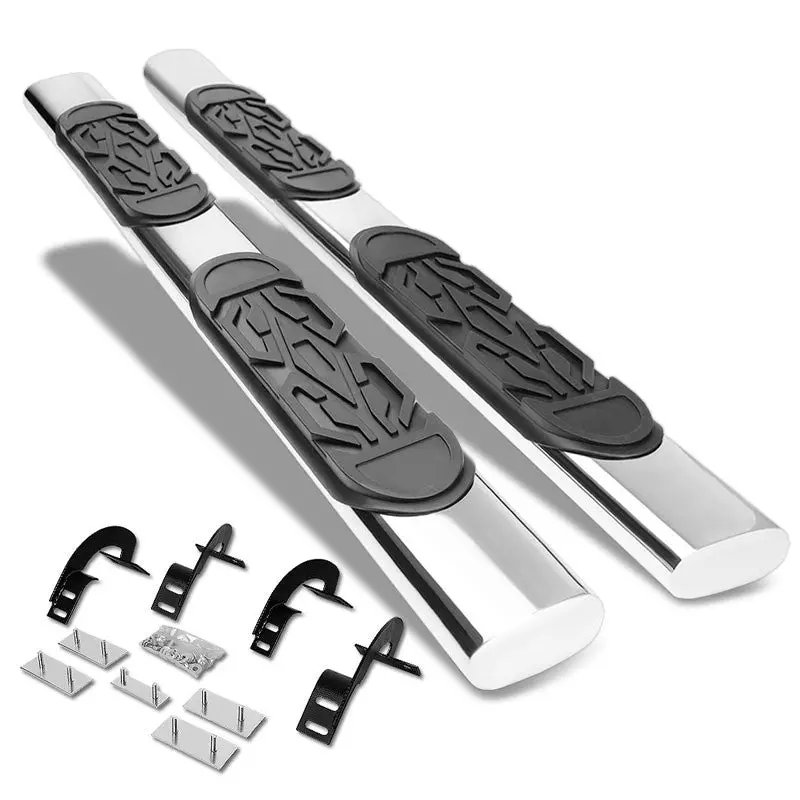 (Straight Oval Tubular Metal) Running Board Nerf Bar For 97-03 Ford F-150/97-99 F-250 (Pn-96) [Extended Cab] 1