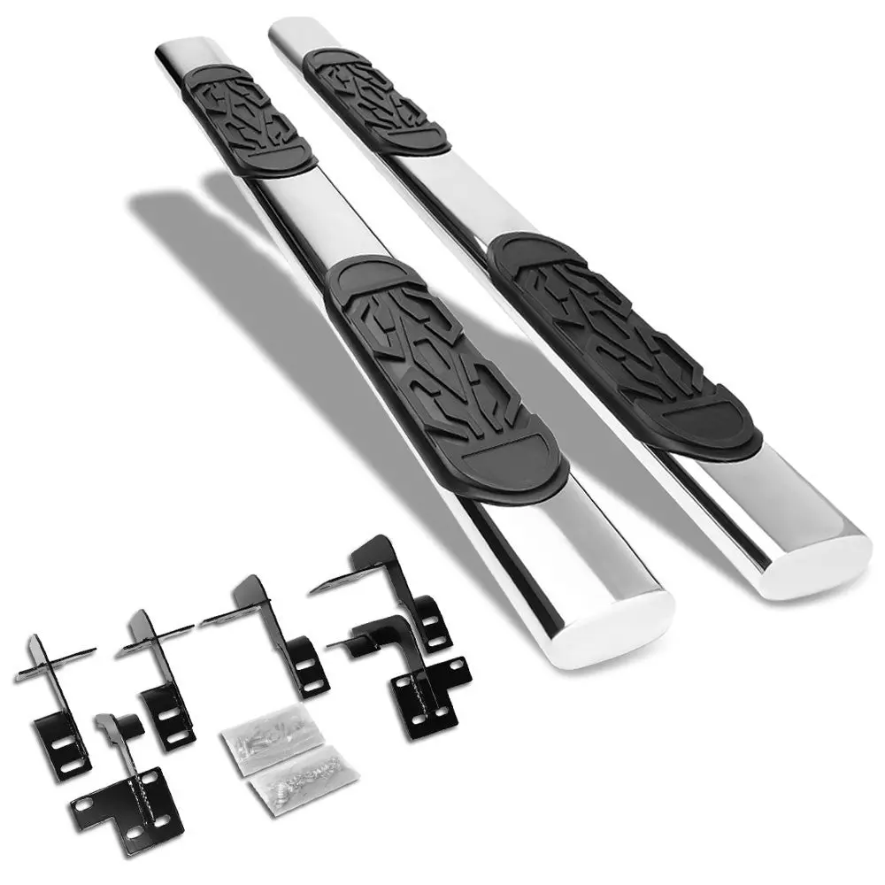(Straight Oval Tubular Metal) Running Board Nerf Bar For 19+ Ram 1500 (Dt 5Th Gen) [Extended Cab] 1