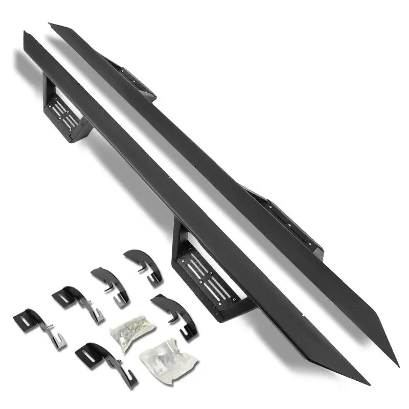 (Step-Down Black) Running Board Nerf Bar For 15+ Chevrolet Colorado (Rg)/15+ Gmc Canyon (Rg) [Extended Cab] 1