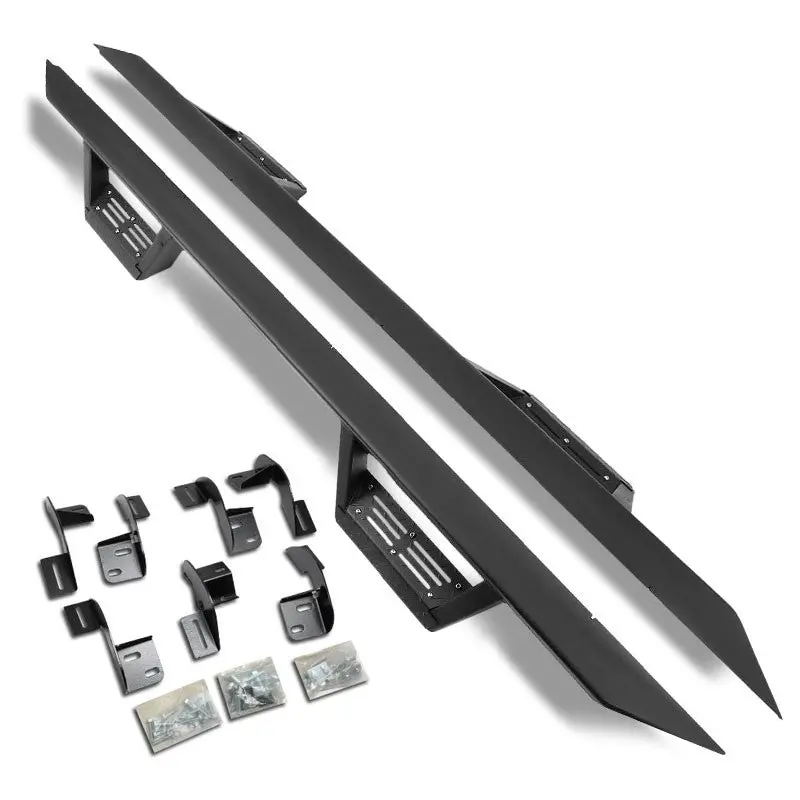 (Step-Down Black) Running Board Nerf Bar For 09-18 Ram 1500/19+ Ram 1500 Classic [Extended Cab] 1
