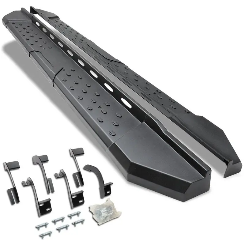 (Industrial Black) Running Board Nerf Bar For 09-18 Ram 1500 2500 3500/19+ Ram 1500 Classic [Crew Cab] 1