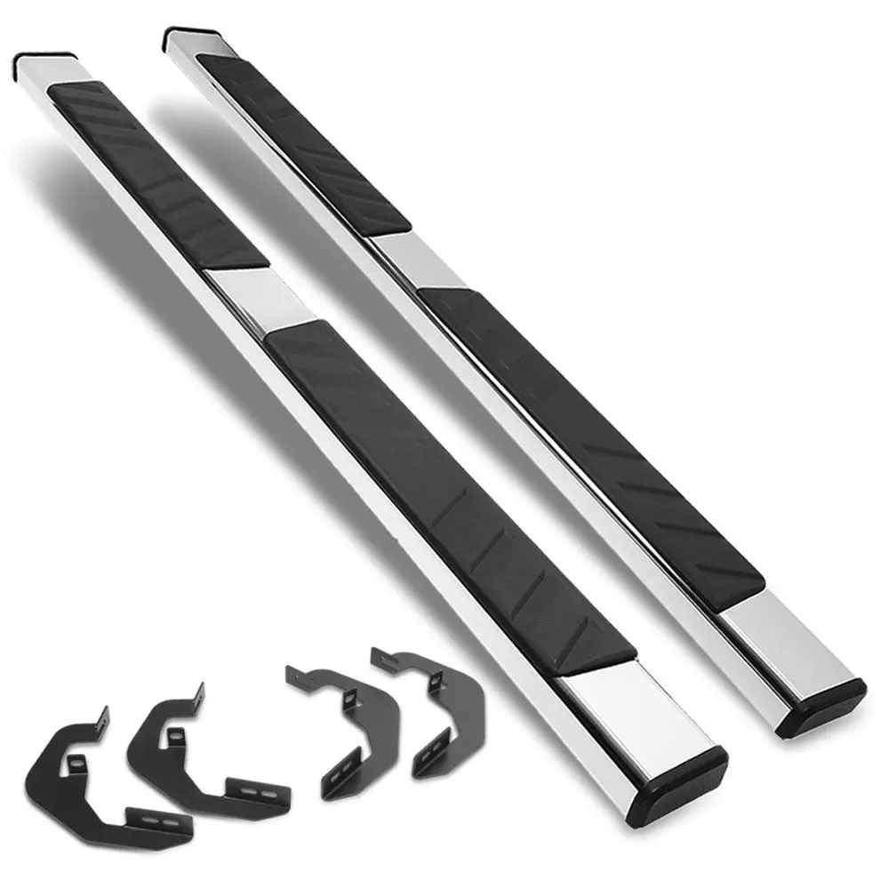 (Oe Style Metal) Running Board Nerf Bar For 07-18 Silverado Sierra 1500/07-19 2500 3500 Hd [Extended Cab] 1