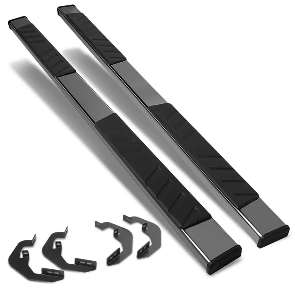 (Oe Style Black) Running Board Nerf Bar For 07-18 Silverado Sierra 1500/07-19 2500 3500 Hd [Extended Cab] 1