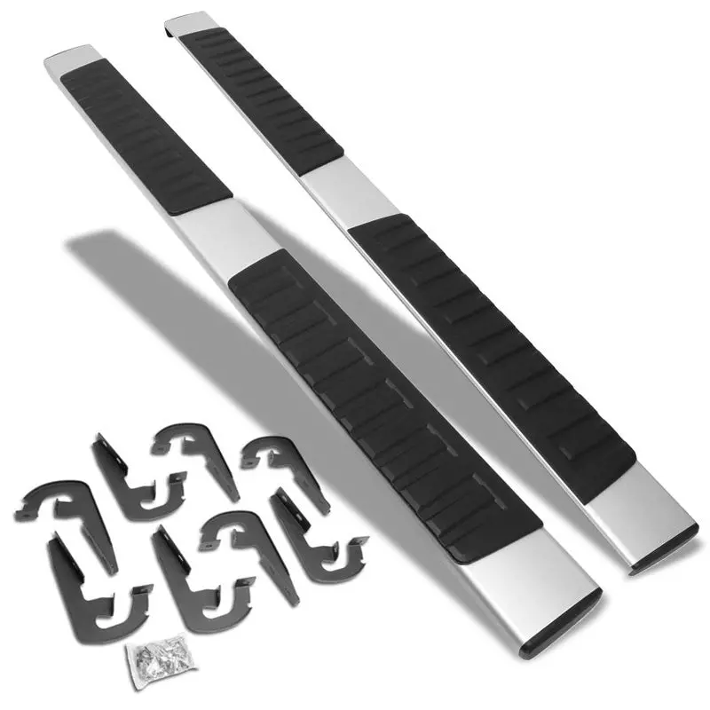 (Extruded Flat Metal) Running Board Nerf Bar For 04-14 Ford F-150 (P221 11Th, P415 12Th Gen) [Extended Cab] 1