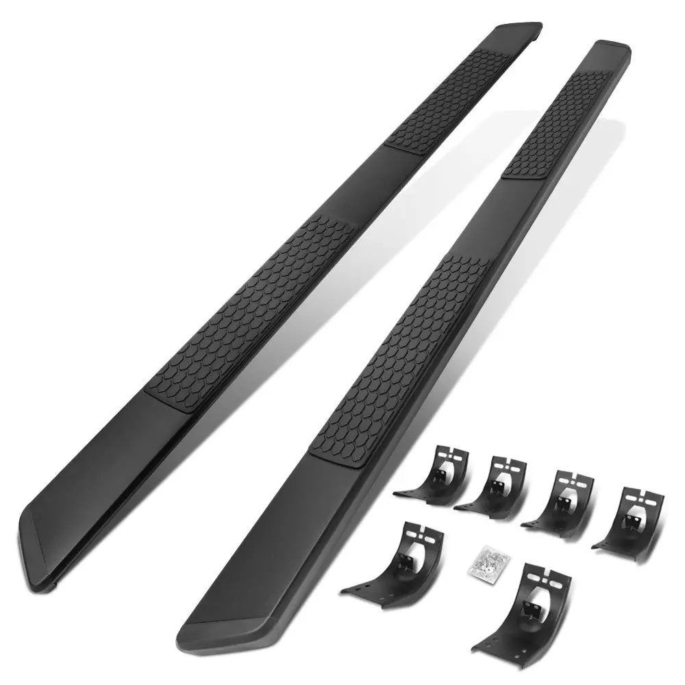 (88" Flat Honeycomb 2 Pad Black) Running Board Nerf Bar For 09-18 Ram 1500 2500 3500/19+ Ram 1500 Classic [Crew Cab] 1