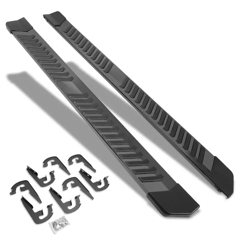(Extruded Flat Black) Running Board Nerf Bar For 04-14 Ford F-150 (P221 11Th, P415 12Th Gen) [Crew Cab] 1