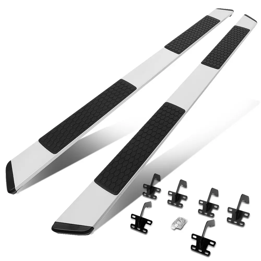 (Extruded Flat Black/Silver) Running Board Nerf Bar For 19+ Ram 1500 (Dt 5Th Gen) [Crew Cab] 1