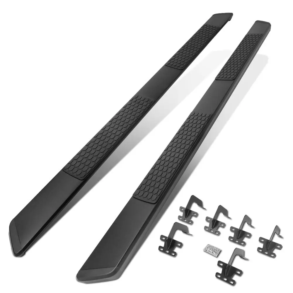 (Flat Honeycomb 2 Pad Black) Running Board Nerf Bar For 19+ Ram 1500 (Dt 5Th Gen) [Extended Cab] 1