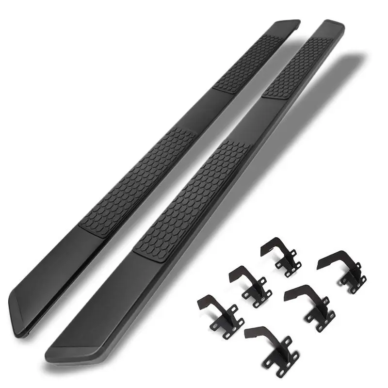 (Flat Honeycomb 2 Pad Matte Black) Running Board Nerf Bar For 19+ Ram 1500 (Dt 5Th Gen) [Extended Cab] 1