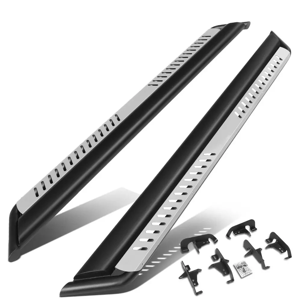 (Oval Dropped Step Metal) Running Board Nerf Bar For 18+ Jeep Wrangler 4Dr Unlimited Jl 1