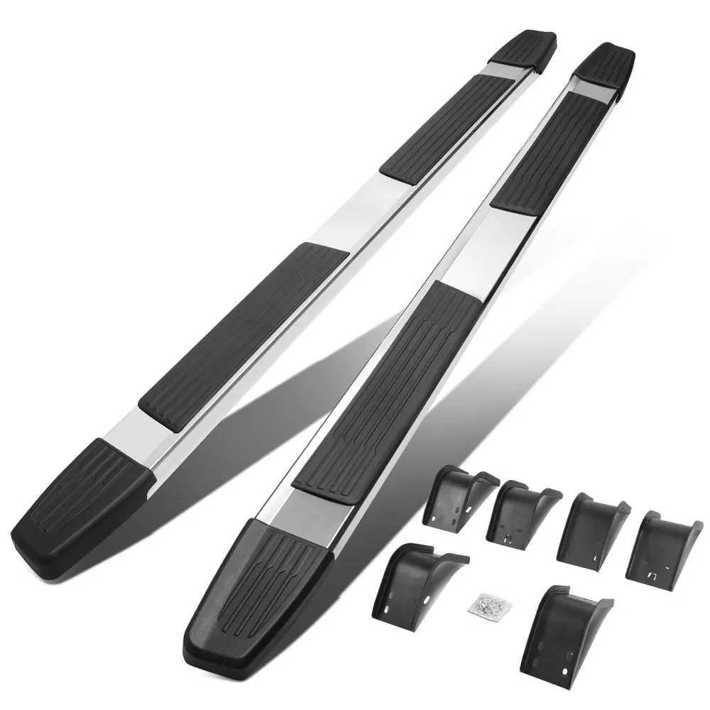 (Flat Step/5.25 Cap Metal) Running Board Nerf Bar For 09-18 Ram 1500/19+ Ram 1500 Classic [Extended Cab] 1
