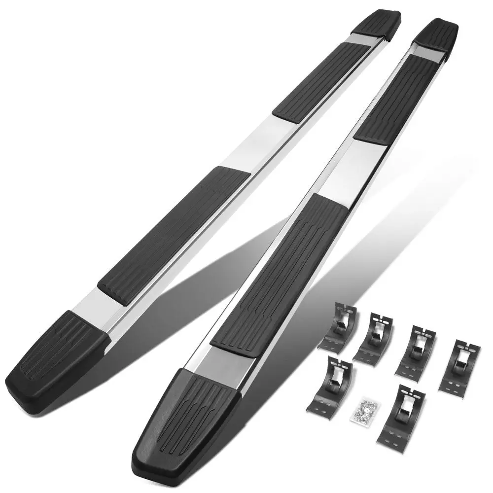 (Flat Step/5.25 Cap T2 Metal) Running Board Nerf Bar For 09-18 Ram 1500/19+ Ram 1500 Classic [Extended Cab] 1