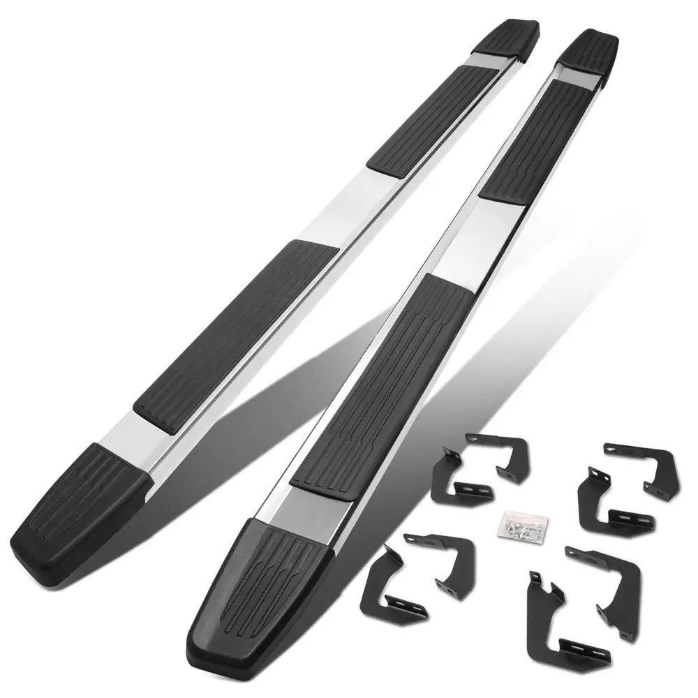 (Flat Step/5.25 Cap Metal) Running Board Nerf Bar For 07-21 Toyota Tundra (Xk50 2Nd Gen) [Crew Cab] 1