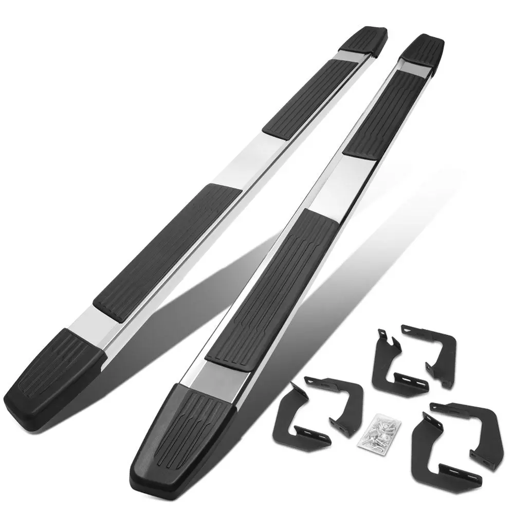 (Flat Step/5.25 Cap Metal) Running Board Nerf Bar For 07-21 Toyota Tundra (Xk50 2Nd Gen) [Extended Cab] 1