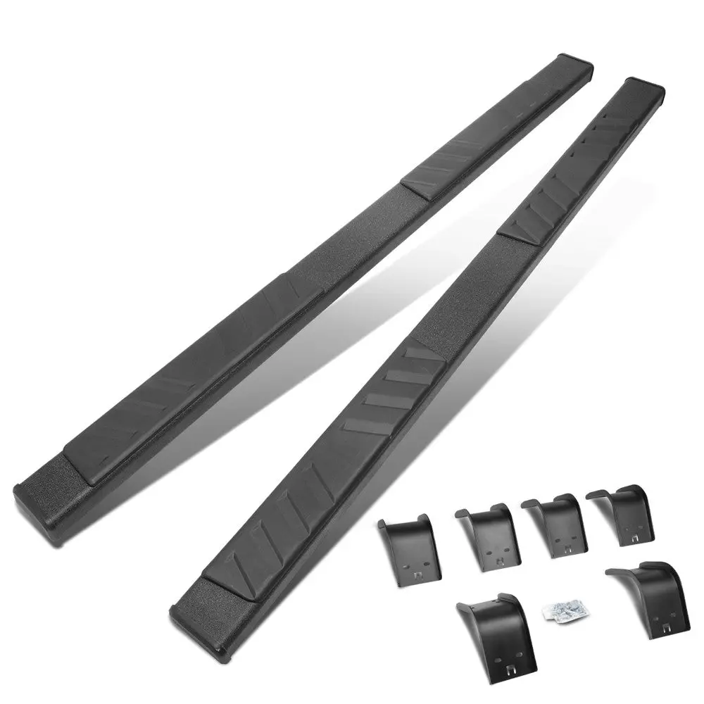 (88" Flat Board Slant Black) Running Board Nerf Bar For 09-18 Ram 1500/19+ Ram 1500 Classic [Extended Cab] 1
