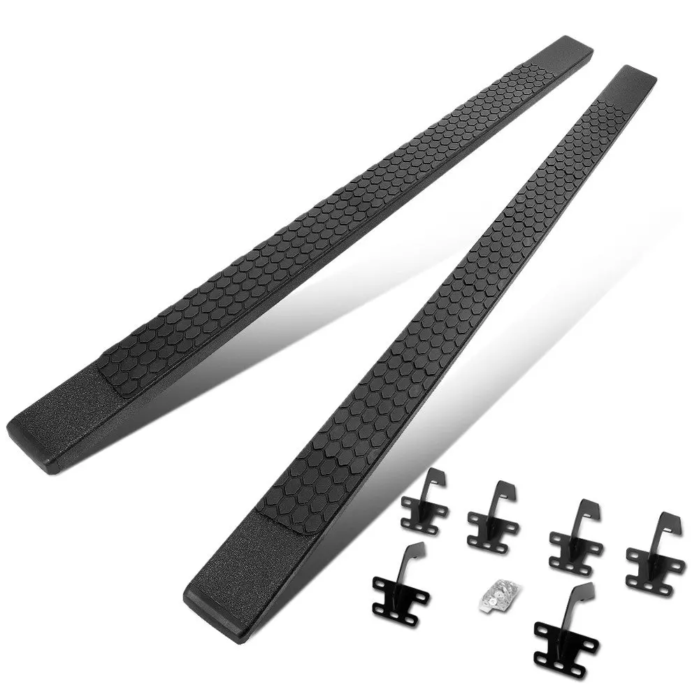 (Flat Honeycomb 1 Pad Black) Running Board Nerf Bar For 19+ Ram 1500 (Dt 5Th Gen) [Crew Cab] 1