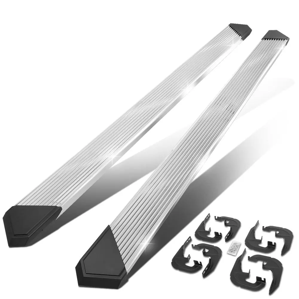 (Pleated Metal) Running Board Nerf Bar For 19+ Chevrolet Silverado / Gmc Sierra 1500 2500 3500 Hd (T1xx) [Crew Cab] 1