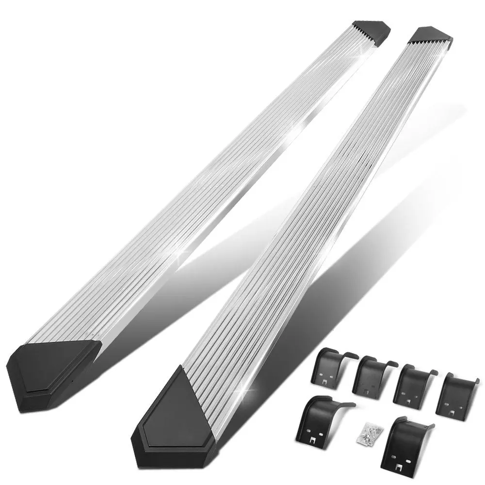 (Pleated Metal) Running Board Nerf Bar For 09-18 Ram 1500 2500 3500/19+ Ram 1500 Classic [Crew Cab] 1