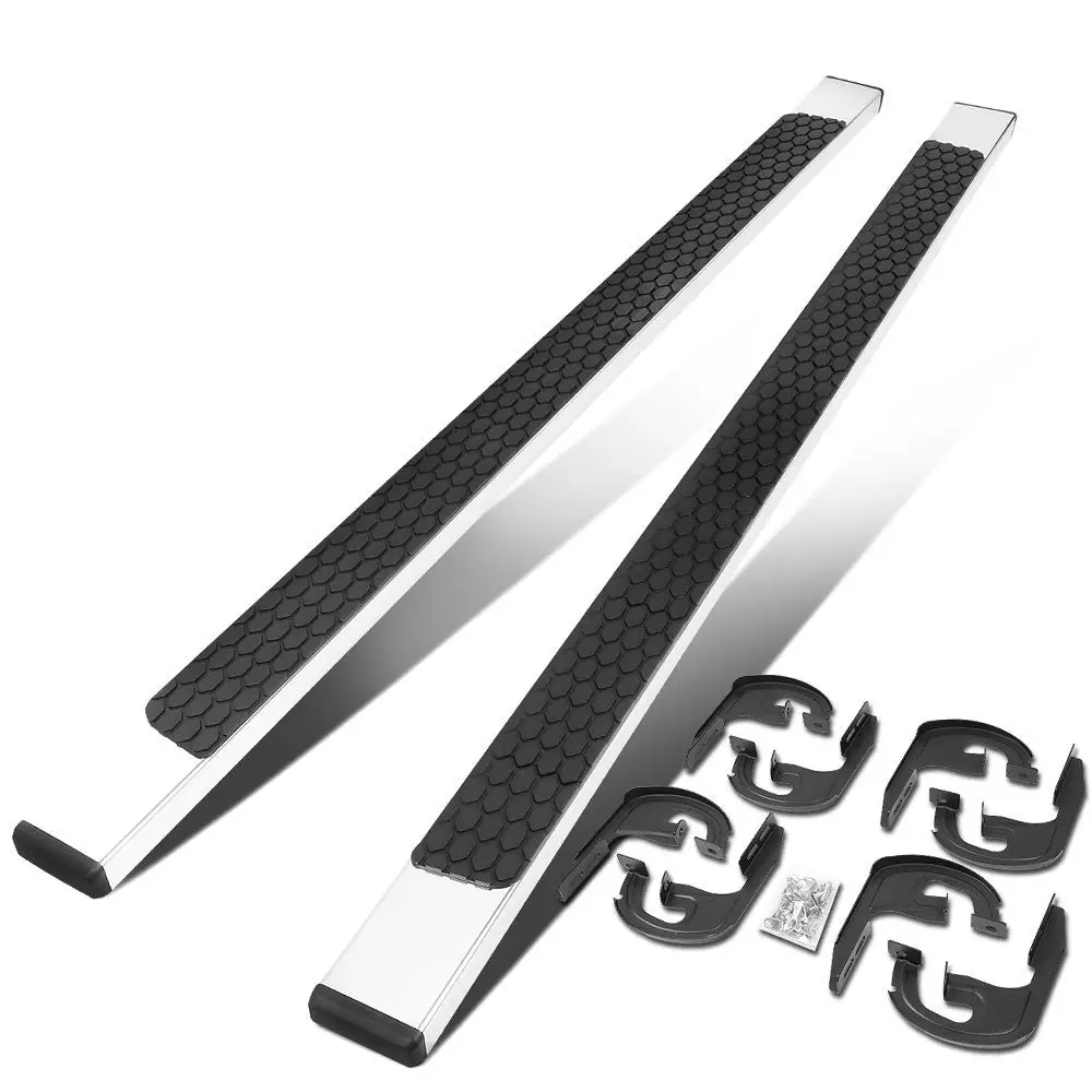 (Flat Honeycomb 2 Pad Metal) Running Board Nerf Bar For 04-14 Ford F-150 (P221 11Th, P415 12Th Gen) [Extended Cab] 1
