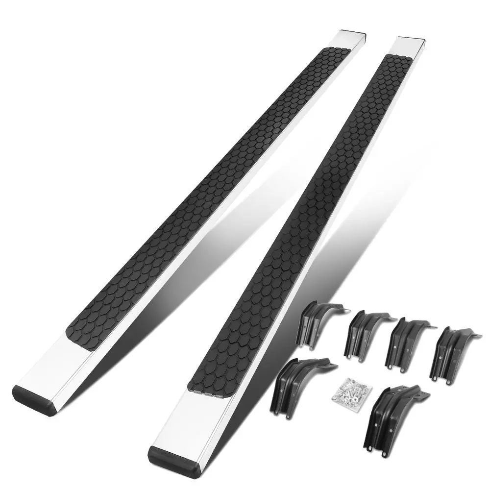 (Flat Honeycomb 2 Pad Metal) Running Board Nerf Bar For 99-16 Ford F-250/350/450/550 Super Duty (Phn131) [Extended Cab] 1