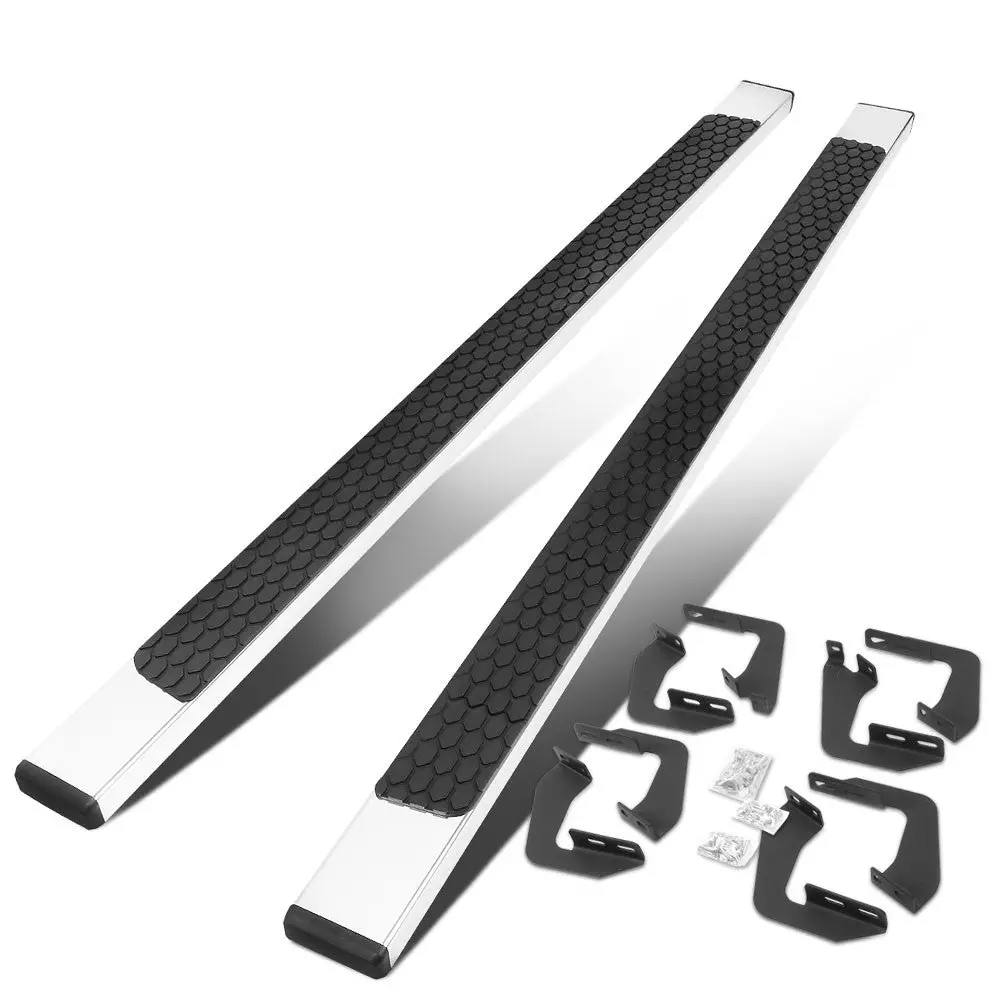 (Flat Honeycomb 1 Pad Metal) Running Board Nerf Bar For 07-21 Toyota Tundra (Xk50 2Nd Gen) [Crew Cab] 1