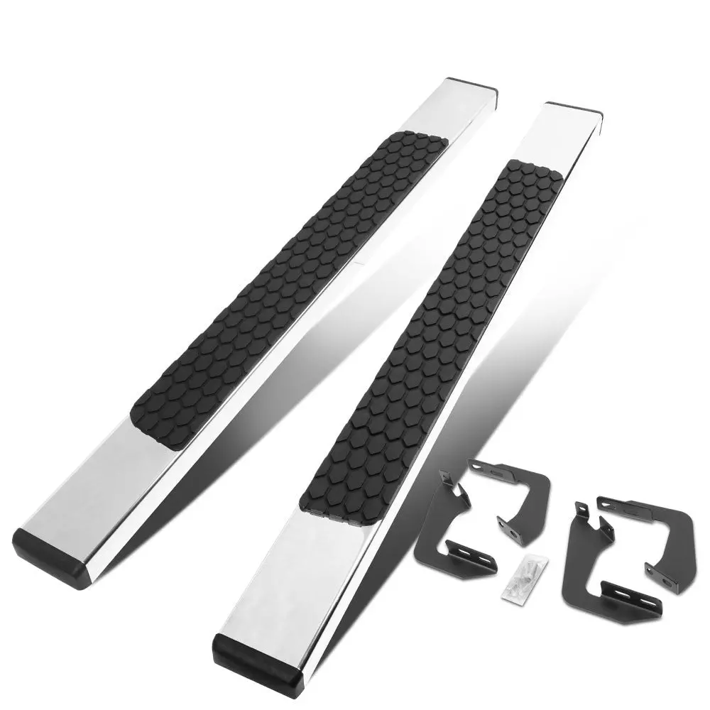(Flat Honeycomb 1 Pad Metal) Running Board Nerf Bar For 07-17 Toyota Tundra (Xk50 2Nd Gen) [Standard Cab] 1