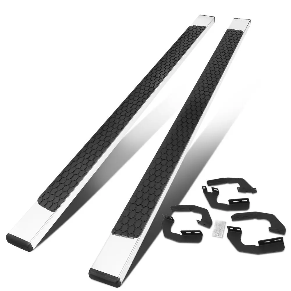 (Flat Honeycomb 1 Pad Metal) Running Board Nerf Bar For 05-22 Toyota Tacoma [Crew Cab] 1