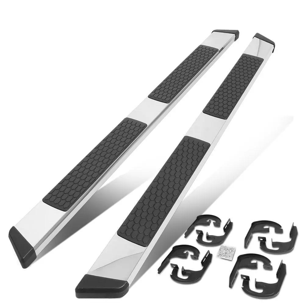 (Flat Honeycomb 2 Pad Metal) Running Board Nerf Bar For 04-14 Ford F-150 (P221 11Th, P415 12Th Gen) [Crew Cab] 1