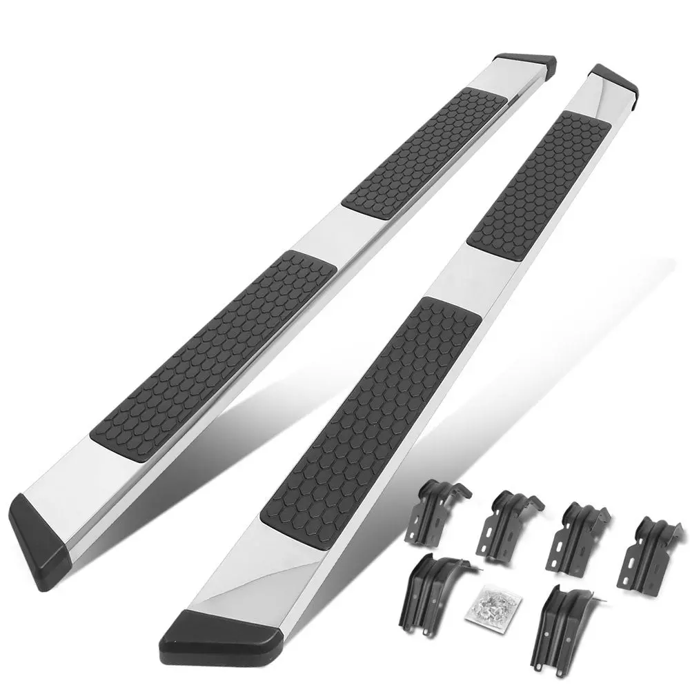 75" Metallic Honeycomb/Slant Cap Running Board Nerf Bar For 99-16 Ford Super Duty (Phn131 P356 P473) [Extended Cab] 1