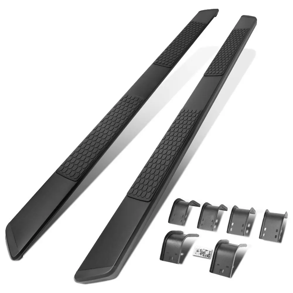 (80" Flat Honeycomb 2 Pad Black) Running Board Nerf Bar For 09-18 Ram 1500/19+ Ram 1500 Classic [Extended Cab] 1