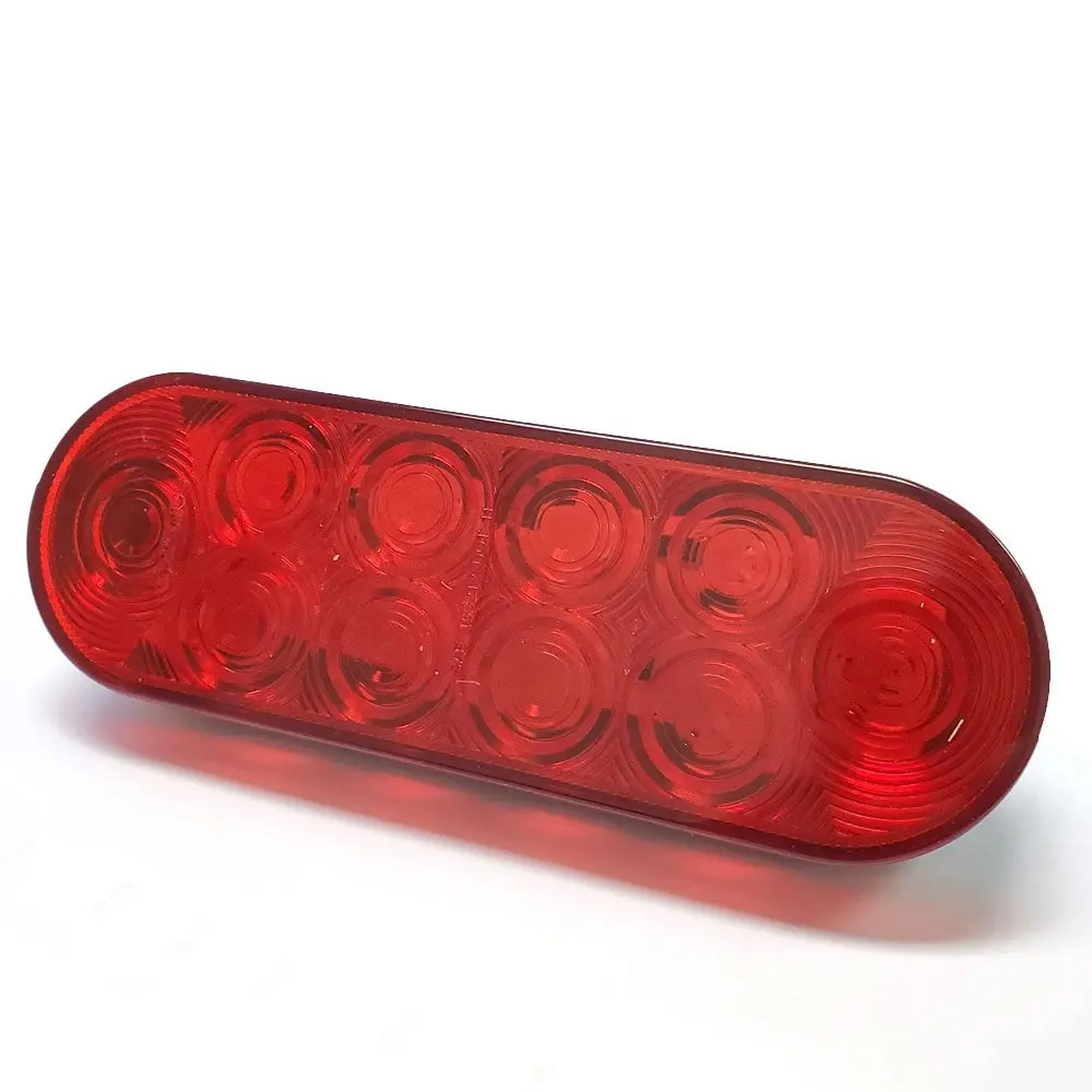 Optronics Polycarbonate Len/Housing 6" Oval Grommet Stop/Turn Trailer Tail Light 1
