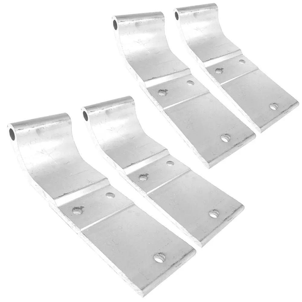 4X Aluminum Dorsey Style 3-Hole 2-3/4" X 8-3/8" Door Hinge Truck Trailer Cargo 1