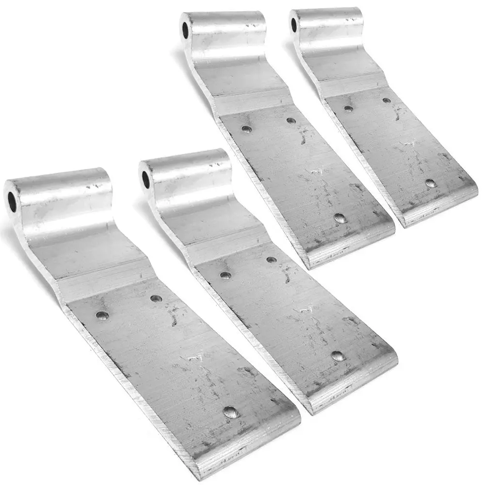 4X Aluminum Pines Style 3-Hole 2-5/8" X 8-5/8" Door Hinge Truck Trailer Cargo 1