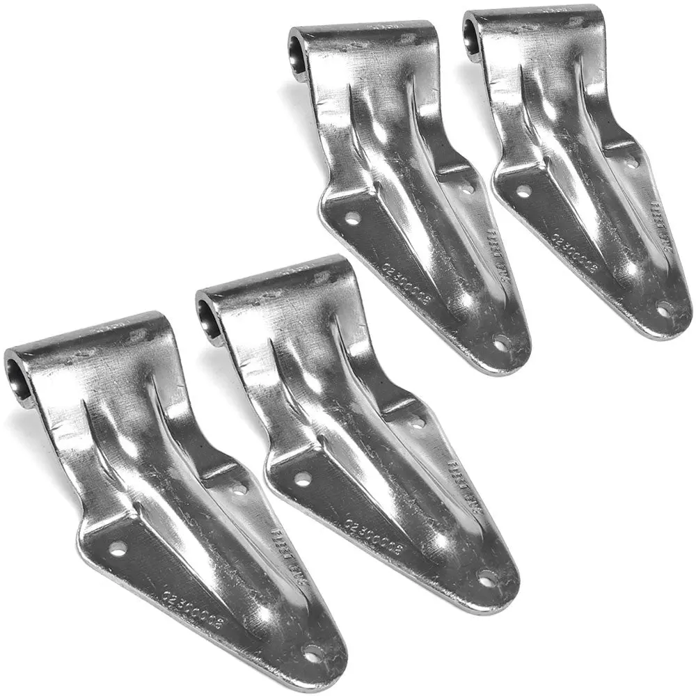 4X Steel Trailmobile Style 3-Hole 4" X 7" Door Hinge Semi Truck Trailer Cargo 1