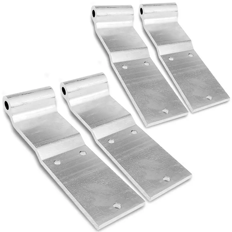 4X Utility Style 3-Hole Hinge 3.00" X 9.50" Door Hinge Semi Truck Trailer 1