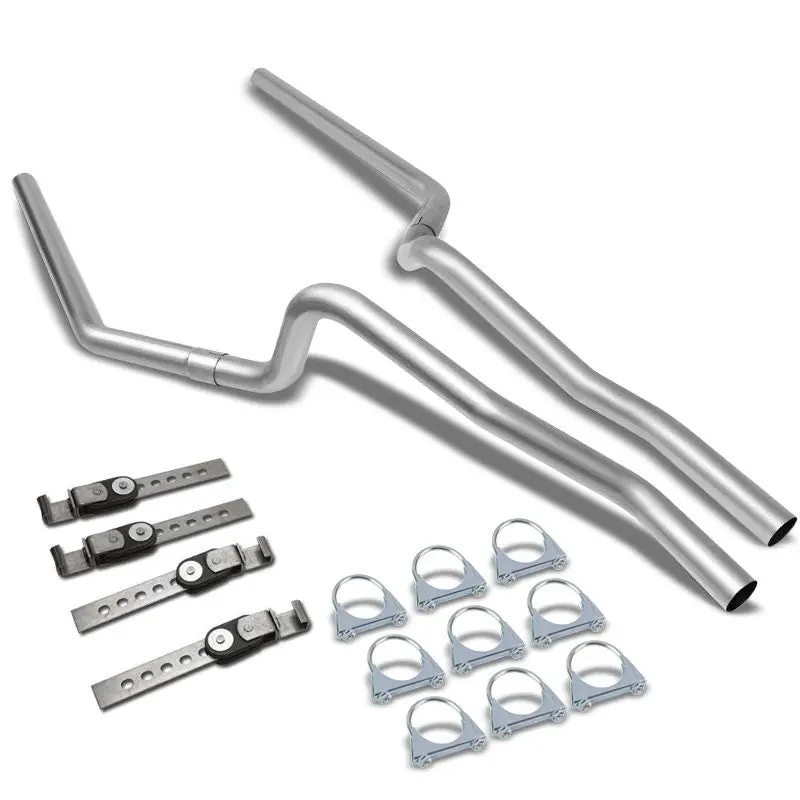 Slip Joint 2.50" Dual Exhaust Muffler-Back Tail Pipe For 99-06 Silverado/Sierra 1