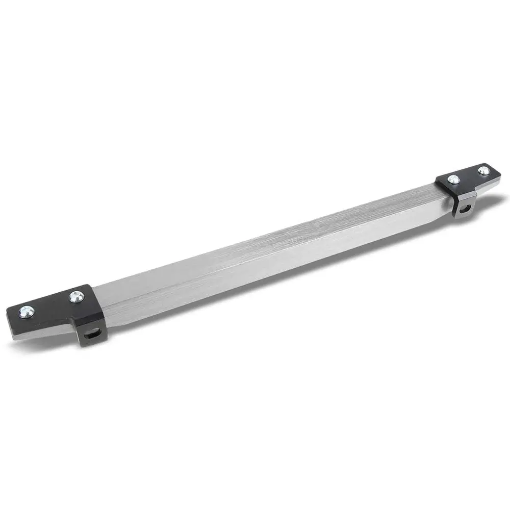 T6061 Aluminum Anodized Silver Rear Lower Subframe Brace Tie Bar For 01-05 Civic 1