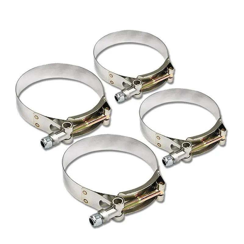 4X Stainless Steel T-Bolt Clamp Fit Intercooler Intake Tube Hose Id 2.25" (57Mm) 1