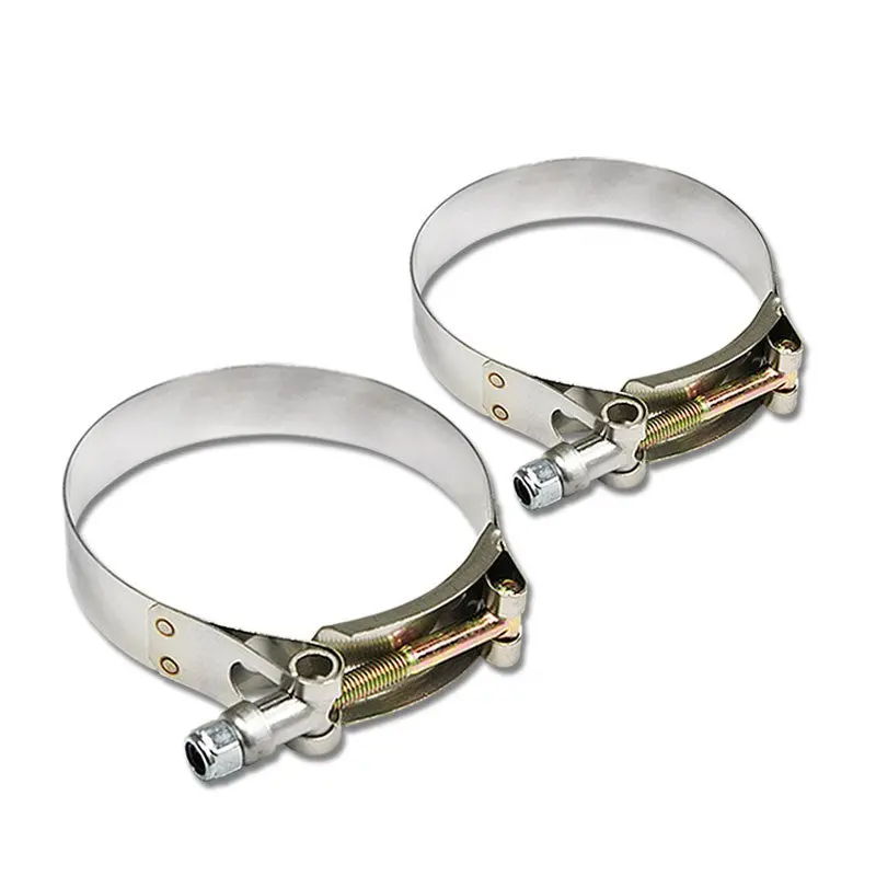 2X Stainless Steel T-Bolt Clamp Fit Intercooler Intake Tube Hose Id 2.50" (63Mm) 1