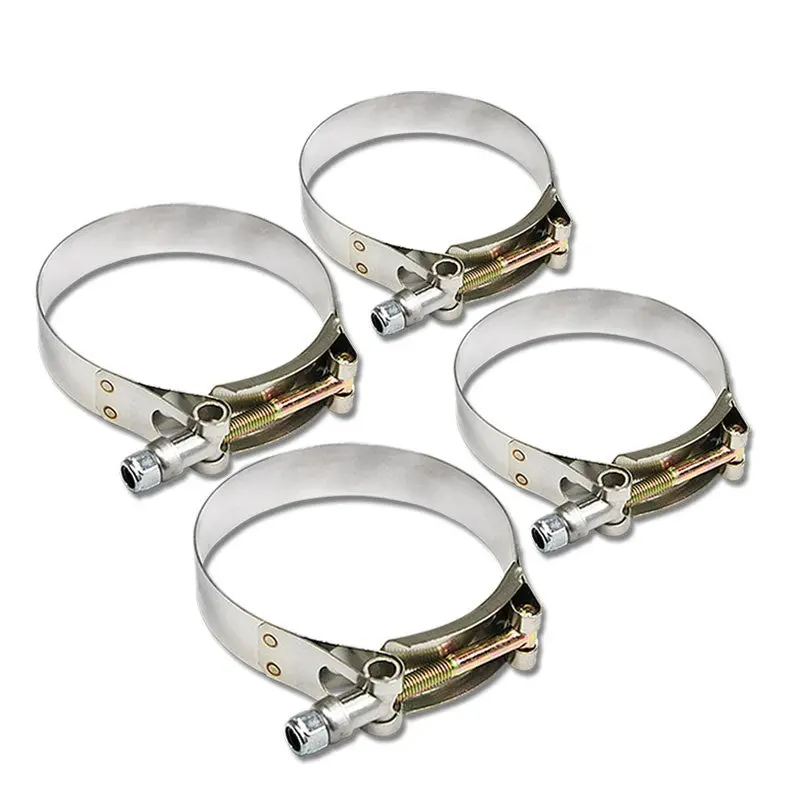 4X Stainless Steel T-Bolt Clamp Fit Intercooler Intake Tube Hose Id 2.50" (63Mm) 1